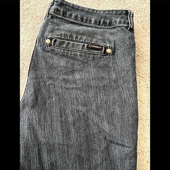 z Cavaricci Plus Size 18 Lady’s Dark Denim Jeans, VGUC - Picture 3 of 3